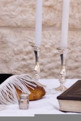 Challah and Candles for Shabbat
