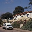 Driving through a neighborhood in Karnei Shomron