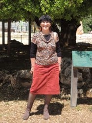 Sondra in Gush Etzion at the Lone Oak Tree