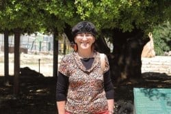 Sondra at the Lone Oak Tree in Gush Etzion