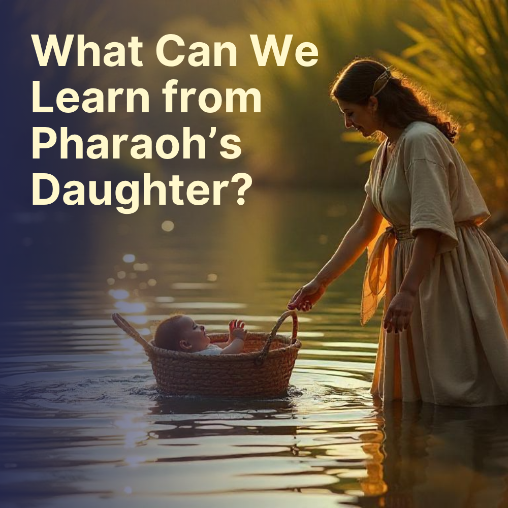 Moses being removed from the river