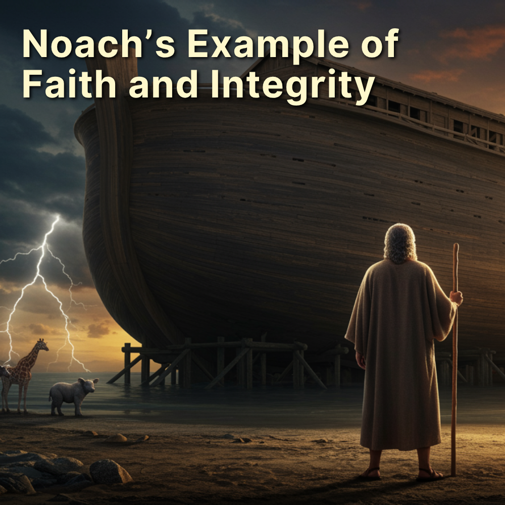 Noach at his Ark