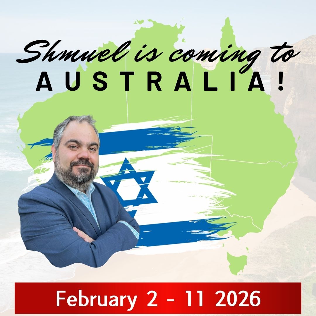 Meet Shmuel in Australia! 02-11 February, 2026