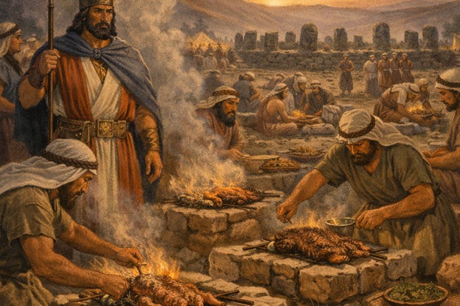 In Gilgal, the Children of Israel performed their Passover offerings once again!