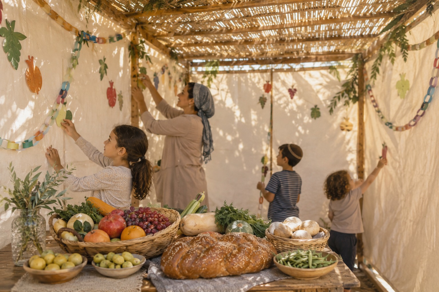 kids at sukkot